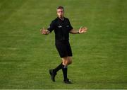 12 September 2020; Referee Joe Mullins during the Clare County Senior Hurling Championship Semi-Final match between Sixmilebridge and Eire Óg at Cusack Park in Ennis, Clare. Photo by Ray McManus/Sportsfile