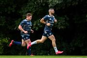 14 September 2020; Tadhg Furlong, left, and Rob Kearney during Leinster Rugby squad training at UCD in Dublin. Photo by Ramsey Cardy/Sportsfile