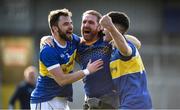 13 September 2020; Maghery Seán MacDiarmada players Eoin Scullion, left, and Oisin Cunahan celebrate following the Armagh County Senior Football Championship Final match between Crossmaglen Rangers and Maghery Seán MacDiarmada at the Athletic Grounds in Armagh. Photo by David Fitzgerald/Sportsfile