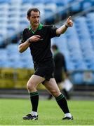 6 September 2020; Referee Jerome Henry during the Mayo County Senior Football Championship Semi-Final match between Knockmore and Ballina Stephenites at Elvery's MacHale Park in Castlebar, Mayo. Photo by Brendan Moran/Sportsfile