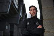 15 September 2020; Shamrock Rovers manager Stephen Bradley poses for a portrait following a Shamrock Rovers press conference at Tallaght Stadium in Dublin. Photo by Eóin Noonan/Sportsfile