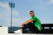 15 September 2020; Graham Burke of Shamrock Rovers poses for a portrait following a Shamrock Rovers press conference at Tallaght Stadium in Dublin. Photo by Eóin Noonan/Sportsfile