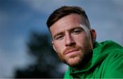 15 September 2020; Jack Byrne of Shamrock Rovers poses for a portrait following a Shamrock Rovers press conference at Tallaght Stadium in Dublin. Photo by Eóin Noonan/Sportsfile