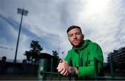15 September 2020; Jack Byrne of Shamrock Rovers poses for a portrait following a Shamrock Rovers press conference at Tallaght Stadium in Dublin. Photo by Eóin Noonan/Sportsfile