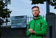 15 September 2020; Jack Byrne of Shamrock Rovers poses for a portrait following a Shamrock Rovers press conference at Tallaght Stadium in Dublin. Photo by Eóin Noonan/Sportsfile