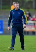 13 September 2020; Dunloy manager Gregory O'Kane prior to the Antrim County Senior Hurling Championship Final match between Dunloy Cuchullains and Loughgiel Shamrocks at Páirc Mhic Uilín in Ballycastle, Antrim. Photo by Brendan Moran/Sportsfile