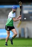 6 September 2020; CJ Smith of Lucan Sarsfields during the Dublin County Senior Hurling Championship Semi-Final match between Lucan Sarsfields and Cuala at Parnell Park in Dublin. Photo by Piaras Ó Mídheach/Sportsfile