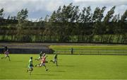 13 September 2020; Kevin Molloy of Dunloy races clear on the way to scoring his and his side's second goal during the Antrim County Senior Hurling Championship Final match between Dunloy Cuchullains and Loughgiel Shamrocks at Páirc Mhic Uilín in Ballycastle, Antrim. Photo by Brendan Moran/Sportsfile