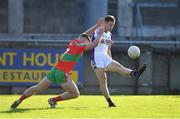 13 September 2020; Paul Mannion of Kilmacud Crokes shoots under pressure from Leon Young of Ballymun Kickhams during the Dublin County Senior Football Championship Semi-Final match between Ballymun Kickhams and Kilmacud Crokes at Parnell Park in Dublin. Photo by Piaras Ó Mídheach/Sportsfile