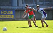 13 September 2020; Davey Byrne of Ballymun Kickhams awaits for his team-mate Dean Rock to take a penalty alongside Cian O'Sullivan, left, and Andy McGowan of Kilmacud Crokes during the Dublin County Senior Football Championship Semi-Final match between Ballymun Kickhams and Kilmacud Crokes at Parnell Park in Dublin. Photo by Piaras Ó Mídheach/Sportsfile