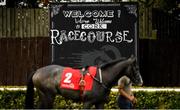 16 September 2020; A view of a welcome sign outside of the parade ring prior to the CorkRacecourse.ie Nursery Handicap at Cork Racecourse in Mallow. Photo by Seb Daly/Sportsfile