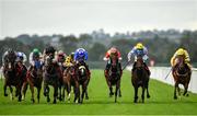 16 September 2020; A Step Too Far, second from right, with Adam Farragher up, on their way to winning the Irish Stallion Farms EBF Fillies Handicap at Cork Racecourse in Mallow. Photo by Seb Daly/Sportsfile