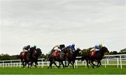 16 September 2020; A Step Too Far, right, with Adam Farragher up, leads the field on their way to winning the Irish Stallion Farms EBF Fillies Handicap at Cork Racecourse in Mallow. Photo by Seb Daly/Sportsfile