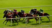 16 September 2020; Breakfast Club, left, with Colin Keane up, leads the field on their way to winning the Fermoy Handicap at Cork Racecourse in Mallow. Photo by Seb Daly/Sportsfile