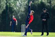 17 September 2020; Harry Tector of Northern Knights bowls during the Test Triangle Inter-Provincial 50- Over Series 2020 match between Leinster Lightning and Northern Knights at Comber in Down. Photo by Sam Barnes/Sportsfile