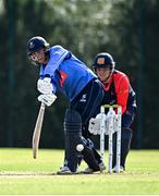 17 September 2020; Lorcan Tucker of Leinster Lightning hits a four watched by Gary Wilson of Northern Knights during the Test Triangle Inter-Provincial 50- Over Series 2020 match between Leinster Lightning and Northern Knights at Comber in Down. Photo by Sam Barnes/Sportsfile