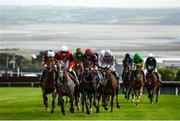 17 September 2020; A general view of runners and riders during the Doneraile Walk Maiden Hurdle Division One at Tramore Racecourse in Waterford. Photo by Harry Murphy/Sportsfile