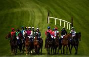 17 September 2020; A general view of the field prior to the the Doneraile Walk Maiden Hurdle Division Two at Tramore Racecourse in Waterford. Photo by Harry Murphy/Sportsfile