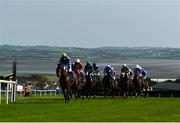 17 September 2020; A general view as Fallen Forest, with DJ Hand up, lead the Dunmore East Handicap Hurdle at Tramore Racecourse in Waterford. Photo by Harry Murphy/Sportsfile