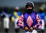 17 September 2020; Phillip Enright walks to the parade ring prior to the Dunmore East Handicap Hurdle at Tramore Racecourse in Waterford. Photo by Harry Murphy/Sportsfile