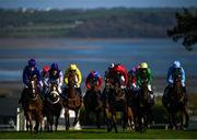 17 September 2020; A general view of runners and riders during the Irish Stallion Farms EBF Mares Flat Race at Tramore Racecourse in Waterford. Photo by Harry Murphy/Sportsfile