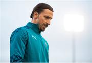 17 September 2020; Zlatan Ibrahimovic of AC Milan ahead of the UEFA Europa League Second Qualifying Round match between Shamrock Rovers and AC Milan at Tallaght Stadium in Dublin. Photo by Stephen McCarthy/Sportsfile