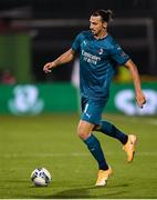 17 September 2020; Zlatan Ibrahimovic of AC Milan during the UEFA Europa League Second Qualifying Round match between Shamrock Rovers and AC Milan at Tallaght Stadium in Dublin. Photo by Stephen McCarthy/Sportsfile