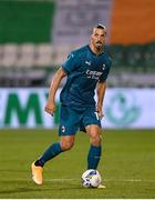 17 September 2020; Zlatan Ibrahimovic of AC Milan during the UEFA Europa League Second Qualifying Round match between Shamrock Rovers and AC Milan at Tallaght Stadium in Dublin. Photo by Stephen McCarthy/Sportsfile