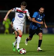 17 September 2020; Sean Gannon of Dundalk in action against Roca Grau of Inter Escaldes during the UEFA Europa League Second Qualifying Round match between Inter Escaldes and Dundalk at Estadi Comunal d'Andorra la Vella in Andorra. Photo by Manuel Blondeau/Sportsfile