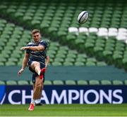 18 September 2020; Jordan Larmour during the Leinster Rugby captains run at the Aviva Stadium in Dublin. Photo by Ramsey Cardy/Sportsfile
