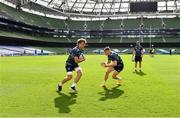 18 September 2020; Josh van der Flier, left, and Garry Ringrose during the Leinster Rugby captains run at the Aviva Stadium in Dublin. Photo by Ramsey Cardy/Sportsfile