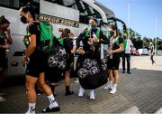 18 September 2020; Rianna Jarrett arrives with her team-mates for a Republic of Ireland women's training session at Stadion Essen in Essen, Germany. Photo by Lukas Schulze/Sportsfile