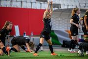 18 September 2020; Denise O'Sullivan warms up during a Republic of Ireland women's training session at Stadion Essen in Essen, Germany. Photo by Lukas Schulze/Sportsfile