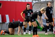 18 September 2020; Niamh Farrelly during a Republic of Ireland women's training session at Stadion Essen in Essen, Germany. Photo by Lukas Schulze/Sportsfile