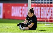 18 September 2020; Niamh Reid-Burke during a Republic of Ireland women's training session at Stadion Essen in Essen, Germany. Photo by Lukas Schulze/Sportsfile