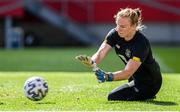 18 September 2020; Goalkeeper Courtney Brosnan during a Republic of Ireland women's training session at Stadion Essen in Essen, Germany. Photo by Lukas Schulze/Sportsfile