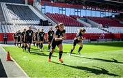 18 September 2020; Katie McCabe warms up during a Republic of Ireland women's training session at Stadion Essen in Essen, Germany. Photo by Lukas Schulze/Sportsfile