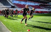 18 September 2020; Katie McCabe warms up during a Republic of Ireland women's training session at Stadion Essen in Essen, Germany. Photo by Lukas Schulze/Sportsfile