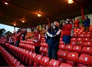 18 September 2020; Sligo Rovers supporters during the SSE Airtricity League Premier Division match between Sligo Rovers and Bohemians at The Showgrounds in Sligo. Photo by Stephen McCarthy/Sportsfile