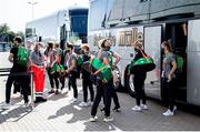 19 September 2020; Republic of Ireland players arrive ahead of the UEFA Women's 2021 European Championships Qualifier Group I match between Germany and Republic of Ireland at Stadion Essen in Essen, Germany. Photo by Marcel Kusch/Sportsfile
