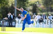19 September 2020; Jordan McGonigle of Donemana bowls during the All-Ireland T20 Cup Final match between YMCA and Donemana at CIYMS Cricket Club in Belfast. Photo by Sam Barnes/Sportsfile