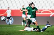 19 September 2020; Aine O'Gorman of Republic of Ireland in action against Marina Hegering of Germany during the UEFA Women's 2021 European Championships Qualifier Group I match between Germany and Republic of Ireland at Stadion Essen in Essen, Germany. Photo by Marcel Kusch/Sportsfile