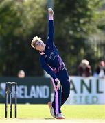 19 September 2020; Cillian McDonnell of YMCA bowls during the All-Ireland T20 Cup Final match between YMCA and Donemana at CIYMS Cricket Club in Belfast. Photo by Sam Barnes/Sportsfile