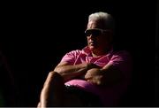 19 September 2020; YMCA head coach Alan Lewis watches on during the All-Ireland T20 Cup Final match between YMCA and Donemana at CIYMS Cricket Club in Belfast. Photo by Sam Barnes/Sportsfile