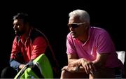 19 September 2020; YMCA head coach Alan Lewis watches on during the All-Ireland T20 Cup Final match between YMCA and Donemana at CIYMS Cricket Club in Belfast. Photo by Sam Barnes/Sportsfile