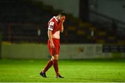 19 September 2020; Dan Byrne of Shelbourne following the SSE Airtricity League Premier Division match between Shelbourne and Finn Harps at Tolka Park in Dublin. Photo by Eóin Noonan/Sportsfile