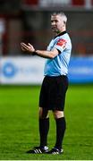 19 September 2020; Referee Sean Grant during the SSE Airtricity League Premier Division match between Shelbourne and Finn Harps at Tolka Park in Dublin. Photo by Eóin Noonan/Sportsfile