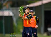 20 September 2020; Shauna Kavanagh of Scorchers during the Women's Super Series match between Typhoons and Scorchers at Merrion Cricket Club in Dublin. Photo by Seb Daly/Sportsfile