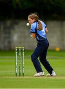 20 September 2020; Sarah Forbes of Typhoons fields the ball during the Women's Super Series match between Typhoons and Scorchers at Merrion Cricket Club in Dublin. Photo by Seb Daly/Sportsfile