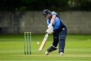 20 September 2020; Rebecca Stokell of Typhoons plays a shot during the Women's Super Series match between Typhoons and Scorchers at Merrion Cricket Club in Dublin. Photo by Seb Daly/Sportsfile